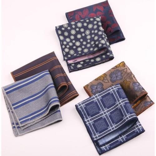 Linbaiway Classic Polyester Hankerchief for Mens Suit Wedding Hankies Mens Pocket Square Tuxedo Scarf Towel Custom LOGO