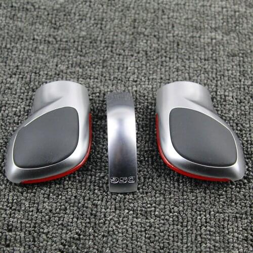 RED Modification Chrome Matte Gear Shift Knob DSG Cover Cap For Volkswagen VW Golf MK6 MK7 R GTI Passat B7 B8 CC R20 Jetta MK6