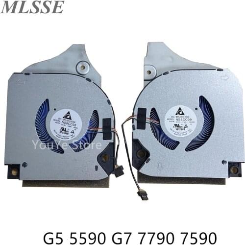Original For DELL Inspiron G5 5590 G7 7790 7590 Laptop GPU CPU Cooling Fans 006KT2 06KT2 09THTN 9THTN Full Tested