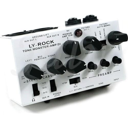 Ly-rock Guitar cabinet analog DI box (8-in-1 0-watt amp head audio workstation)
