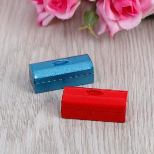 Miniature Furniture 1:12 Dollhouse Accessories Mini Toolbox Decoration Classic Toys for Children Kids Dolls Accessory