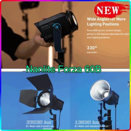 Nanguang Nanlite 60B 60w LED Light Bi-color 2700K-6500K Video Light Professional Studio Strobe Flash Lamp lighting 60w