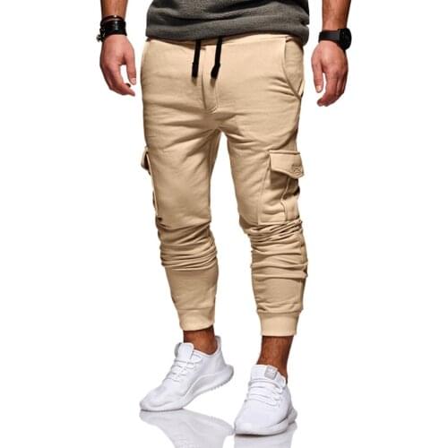 New 2019 Men Cargo Pants Fashion Tactical Joggers Fitness Workout Pockets Sweatpants Plus Size 4XL Casual Hip Hop Male Trousers