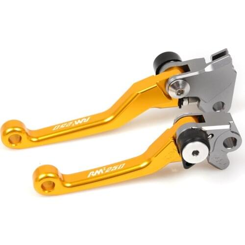 For SUZUKI RMZ250 2004 2007-2016 RMZ450 2005-2016 RMZ 250 450 Motocross CNC Pivot Brake Clutch Levers Dirt Bike Gold