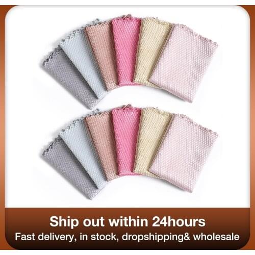 Fish-scale Nano Scale Cleaning Cloth Super-absorbent Glass Non-stripe Towel Rag Fish Scale Reusable Absorbent Towel Rag Pleasure