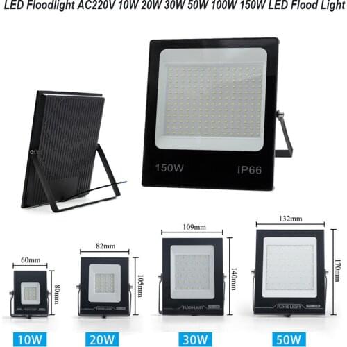 Led Spotlight 10W 20W 50W 100W 150W 220V Spot Light Outdoor Light Waterproof Led Floodlight Wall Lamp Doorway Street Lights