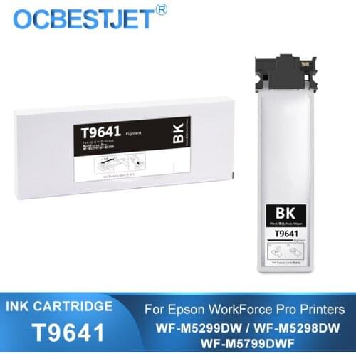 T9641 C13T964140 100ml Black Ink Cartridge With Pigment Ink For Epson WorkForce Pro WF-M5799DWF WF-M5299DW WF-M5298DW Printer