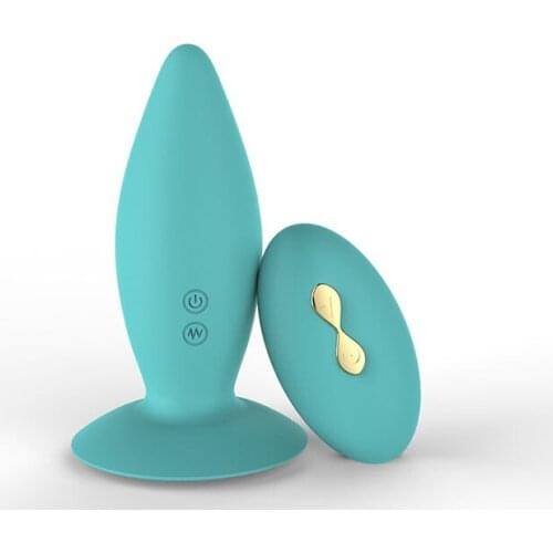 Adult products suction cup prostate massager for men and women dual wireless remote control vestibular anal plug vibrator