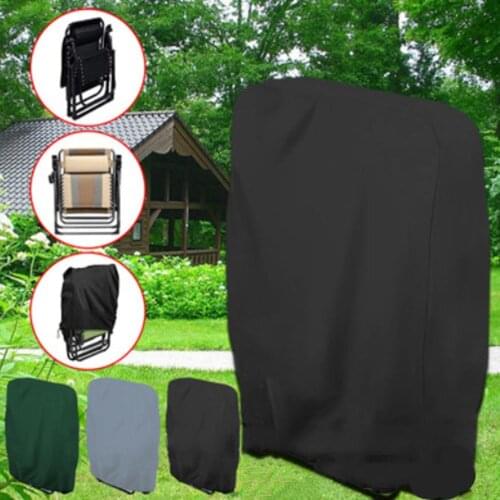 Outdoor Folding Reclining Chair Cover Waterproof Uv Oxford Cloth Veranda Outdoor Folding Chairs Cover Protective Covers