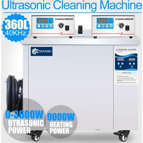 Granbo 360L Ultrasonic Cleaner Bath Stainless Steel 40KHZ 3.6KW Digital Ultrasound Cleaner for Lab Car Remove Oil Rust Parts