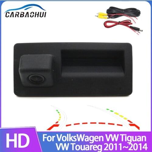 CCD HD Car Trunk Handle Rear View Camera For VolksWagen VW Tiguan Touareg 2011 2012 2013 2014 Night Vision Waterproof CAMERA