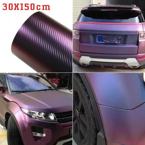 Bike Car Body Film Moto Side Pillars Wrap 1 Roll 30*150cm Carbon Fiber