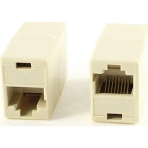 High Quality 10pcs RJ45 CAT5 Coupler Plug Network LAN Cable Extender Connector Adapter Joiner Coupler