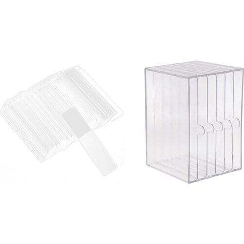 2 Set False Nail Tips Nail Art Display Stand Practice Acrylic Gel Polish Holder, A & B