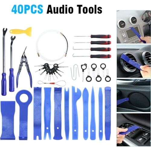 40Pcs/set Car Auto Pry Disassembly Tool Car Interior Door Clip Panel Trim Dashboard Removal Tool Opening Repair Hand Tool Kit