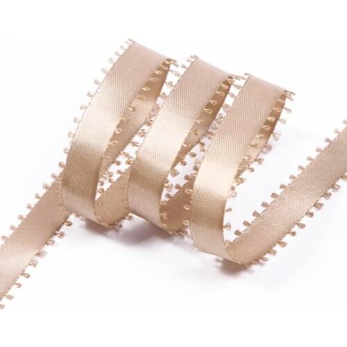 5Yards Lace Edge Grosgrain Satin Ribbons DIY Hairwear Material Gift Box Bouquet Packaging Clothing Hat Decor Accessories