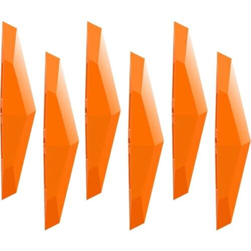 6pcs Car Door Guard Bumper Scratch Protector Strip with Alarm Anti-rub Decorative Strip Bar