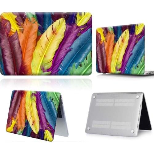 Multi Color Feather Laptop Replace Cover Case For Apple Macbook 12/Air 11 13 A2337/Pro 13(A2251 A2289) 15 16 /Pro 13 A2338