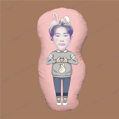 RISE Zhou Zhennan Humanoid Pillow Real Photos Waiting Surrounding Shaped Pillow Cartoon Doll Waist Cushion Home Decor Pillow