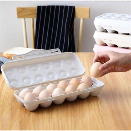 Egg Tray Holder Egg Storage Box Refrigerator Crisper Storage Container Camping Picnic BBQ ShockProof Egg Holder Box Organization