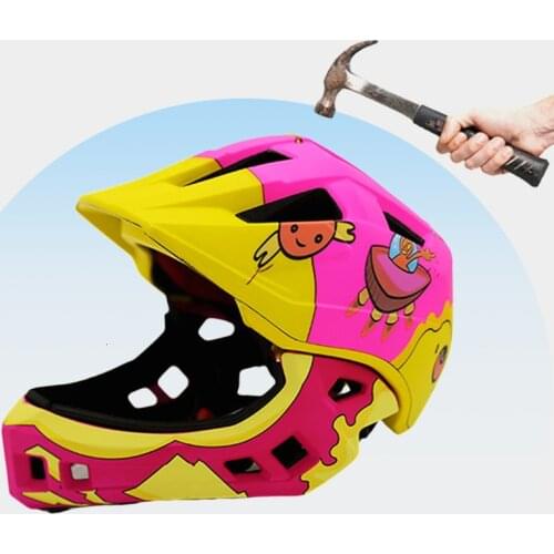 Children Helmet Cycling Full Covered Sports Protective Hat Bicycle Equipment MTB Racing Bike Kids Helmets Pink