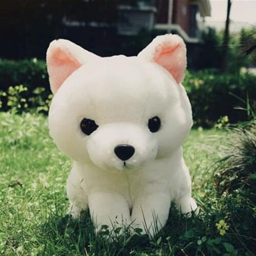 Fancytrader Lovely Cute Anime Fox Plush Toy Emulational Animals Long Tail Fox Brown White Kids Doll 40cm 16inch