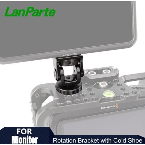 Lanparte Monitor Quick Release Adapter with Cold Shoe Socket