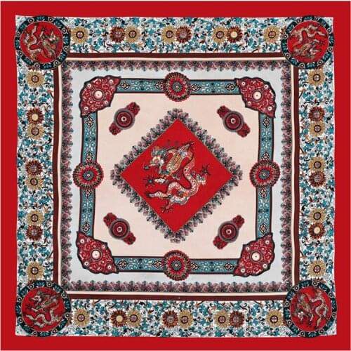 Summer Silk Scarf Square Print Hijab Women Bandana Fashion Female Neckerchief Hair Band Lady Headband Shawl and Wrap New 2021