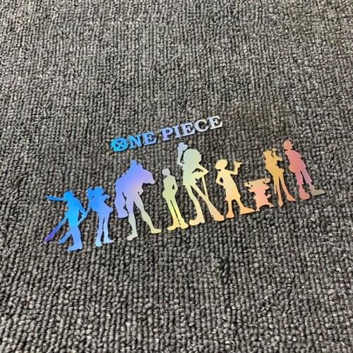 Auto Body Sticker Motor Bike Decorative Car Styling Graphics Decals for Classic Anime ONE PIECE Character Profile