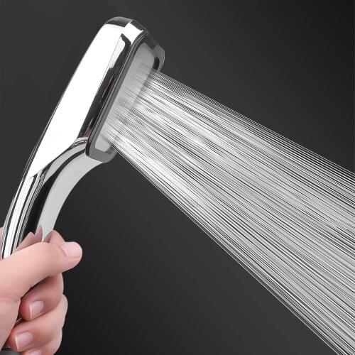 High Pressure Shower Head Bathroom 300 Holes Water Saving Shower Head Powerfull Boosting Spray Bath Handheld Shower Head