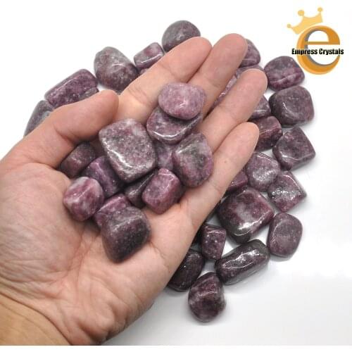 Natural Lilac Lepidolite Crystal Tumbled Bulk Healing Mineral Specime Gemstones Gem Raw Aquarium Decoration