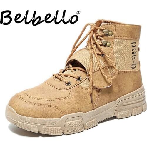 2019 autumn and winter new casual mens boots high to help Martin boots Hong Kong mens shoes fashion trends ins ankle boots