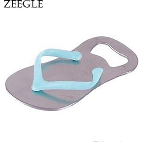 New Novetly Slipper Shaped Sandal Beer Bottle Opener Cool Creative Red Wine Opener