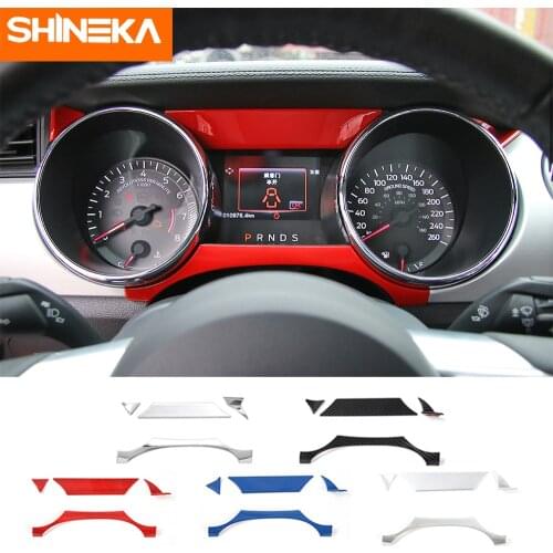SHINEKA Car Styling Interior Cover Instrument Panel Trim Dashboard Trim For Ford Mustang 2015