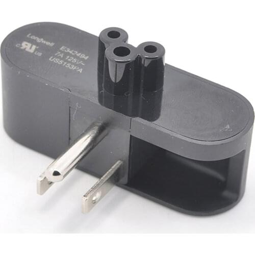 Foldable 3-prong AC power plug adapter for Dell Xps 15 Slim Power Adapters 65W 90W 130W 0V7K50 E342494