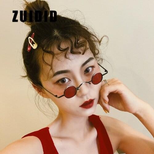 Metal Small Round Frame Sunglasses Women Vintage Hip Hop Balck Eyewear Retro Sun Glasses Brand Design Eyeglasses UV400 Shades