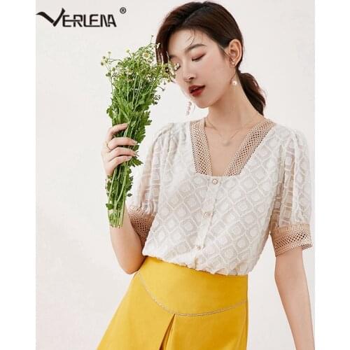 Ажурные блузки Verlena China At AliExpress