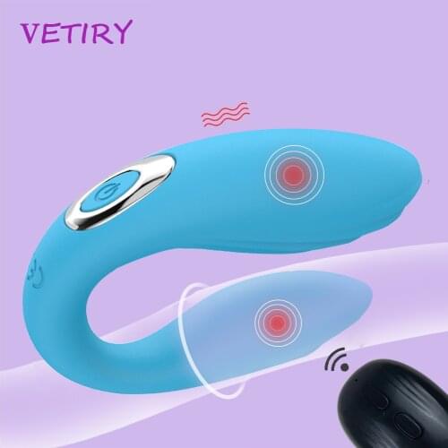 10 Modes Vibrator for Couples G-Spot Stimulate U Type Vibrator for Women Masturbator Wireless Remote Dildo Panties Sex Toys