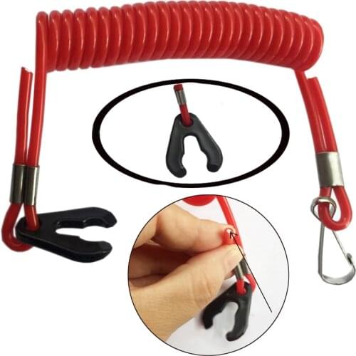 1pc Boat Kill Switch Key Lanyard Safety Rope Exterior Accessories For Honda Mercury Evinrude Johnson Tether