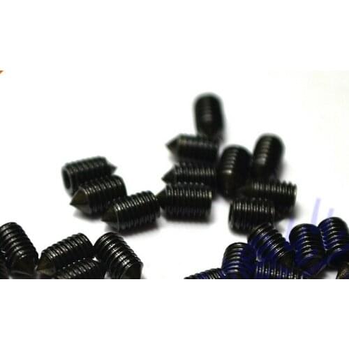 200pcs M5*5MM Hex Cone Headless Screws 12.9 Grade