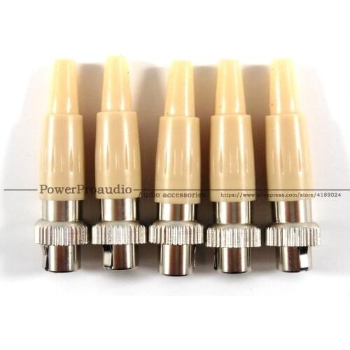 5pcs/lot XLR 4 Pin Male Plug MIC Microphone Audio Cable Connector for Mipro
