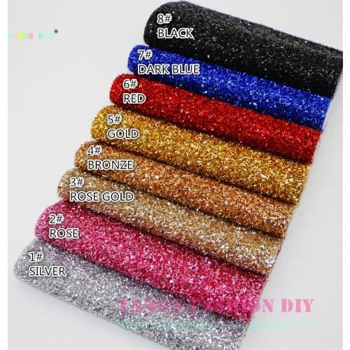 8pcs--20x22cm DIY Hair Bow Material Shiny Color PU Synthetic Faux Leather