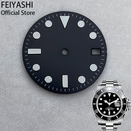 Watches accessory 28.5mm dial C3 Luminous Fit SKX007 For seiko nh35 nh36 movement Suitable For 40MM Submariner series cases