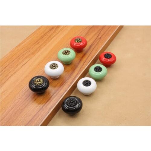 Decorative Ceramic Furniture Knobs Furniture Hardware Handles & Knobs