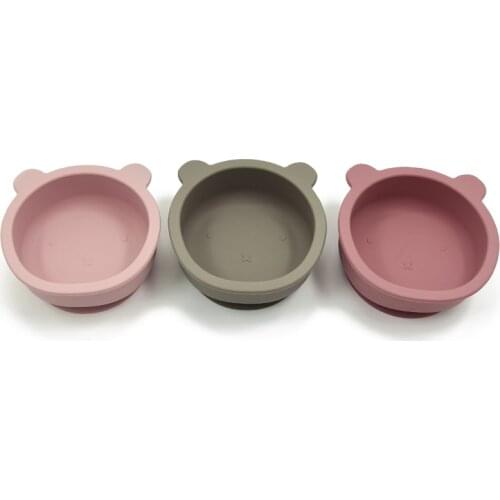 Baby Cartoon Silicone Plate Food Grade Tableware for Children Anti-flip Suction Bowl Toldder Infant Dinnerware BPA Free Dish