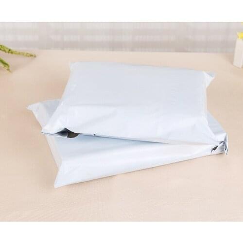 DHL 20*31+4cm 500Pcs/ Lot White Express Mailer Bag Plastic Mailers Pouch Soft Poly Mailing Pack Storage Express Courier Envelope
