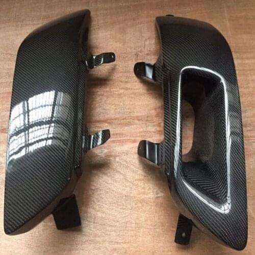 For 2001-2002 Evolution EVO 7 8 9 Headlight Air Intake Replacement (Pair) CF Carbon Fiber