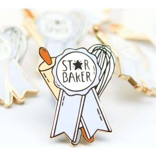 STAR BAKER Enamel Pin Lapel Pins Badge Brooch