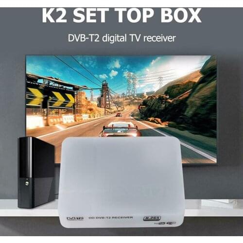 K2 Smart Tv Box Receiver Mpeg4 H.264/H.265 Dvb-T2 Digital Terrestrial Receiver Full-Hd Digital Set Top Box Support Wifi Antenna