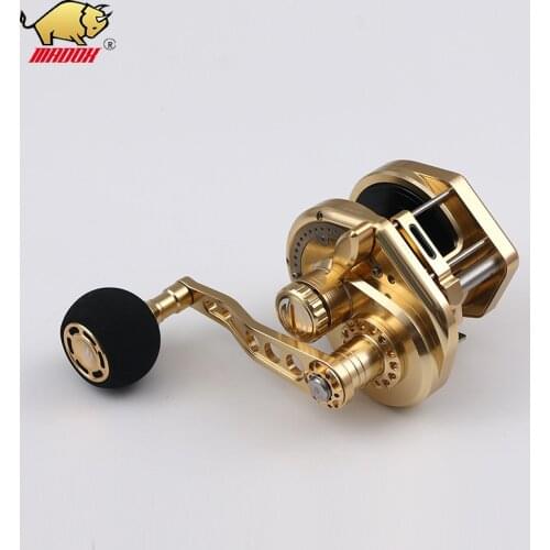 Trolling Reel full metal fishing reel CNC carved sea fish slow jigging fishing wheel Double brake 13+2RB high gear ratio 6.3:1